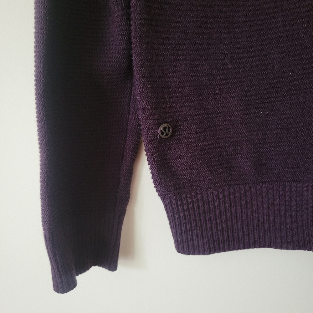 Lululemon Simply Wool Sweater Black Cherry Size Small - Picture 7 of 7